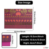 250 GM Sweet Box | 6x5.5x1.5 Inch | Elegant Lotus Design Sweet Gift Box with Golden Tray 1 Piece