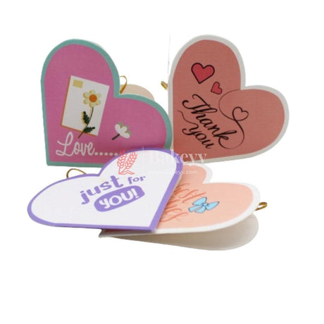 Heart Shape Tags | Eco-Friendly | Tags with Golden Thread - Bakeyy.com - India - Heart Shape Tags | Eco-Friendly | Tags with Golden Thread - Default Title