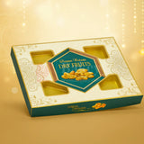 24x16x2.5 cm | Premium dry fruit box with 4 cavities | Pack of 10