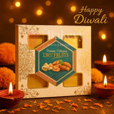 24x16x2.5 cm | Premium dry fruit box with 4 cavities | Pack of 10