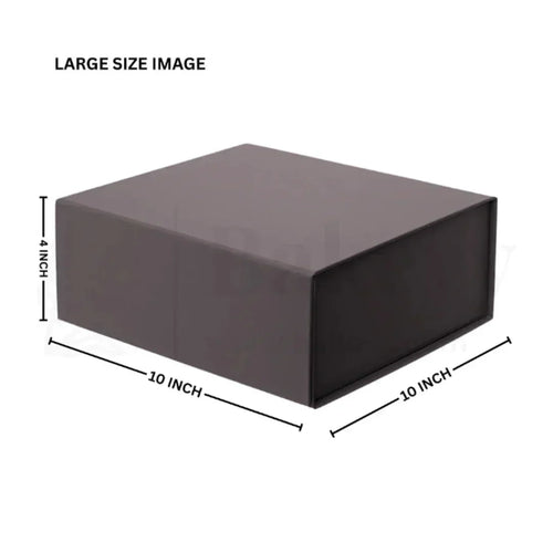 Premium Red Color Collapsible Magnetic Lid Gift Box | Pack of 1 - Bakeyy.com - India - Premium Red Color Collapsible Magnetic Lid Gift Box | Pack of 1 - 10x10x4 Inch