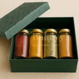 10x10x4 Inch | Rigid Square Shaped Gift Box | Hamper Box | Dark Green | 1 Piece