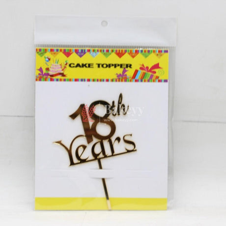 4" inch Happy Anniversary Cake Topper - Bakeyy.com - India - 4" inch Happy Anniversary Cake Topper - Default Title