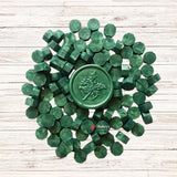 Olive Green Wax Seal Beads, 100gm - Bakeyy.com - India - Olive Green Wax Seal Beads, 100gm - Default Title