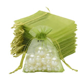 7x9Cm |Olive Green Organza Potli Bags | Pack of 99