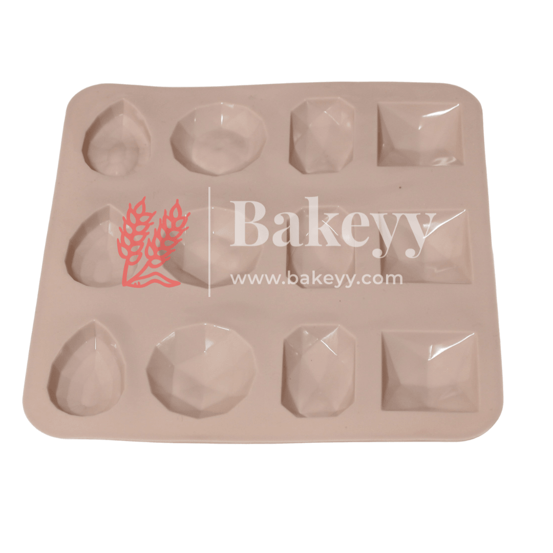 Silicone Mold for Chocolates, Non Stick, Dishwasher Safe, 4 shapes - Bakeyy.com - India - Silicone Mold for Chocolates, Non Stick, Dishwasher Safe, 4 shapes - Default Title