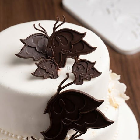 2 Cavity 3D Filigree Butterfly Chocolates & Fondants Decorating Mould | Pack of 1