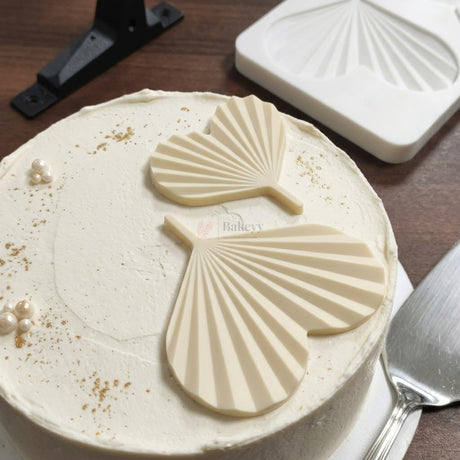 2 Cavity 3D Tropical Heart Palm Leaf Chocolate & Fondant Decorating Mould | Pack of 1
