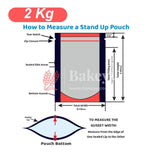 2 Kg | Zip Lock Pouch | Silver Pouch Without Window | 20x30 CM | Standing Pouch | 110 GSM | - Bakeyy.com - India - 2 Kg | Zip Lock Pouch | Silver Pouch Without Window | 20x30 CM | Standing Pouch | 110 GSM | - Pack Of 50 / 20x30 cm / 2 Kg