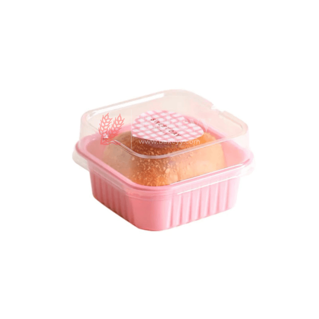 1 Brownie Box |  Mini Muffins Pastry Packaging Box | Individual Pastry Container | Pack Of 50