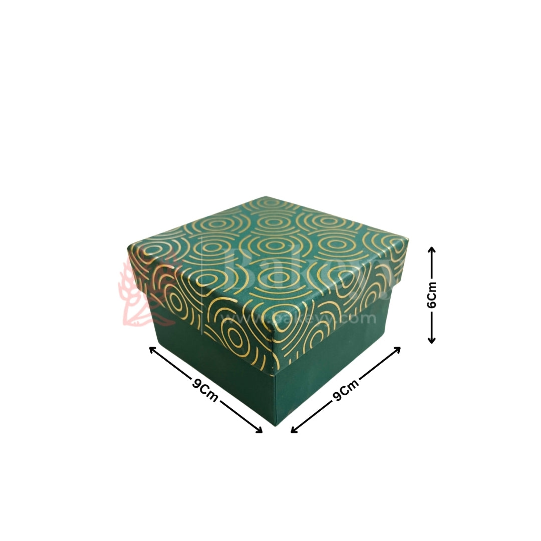 Premium Designer Gift Box | Green Gift Box | Small Gift Box| Pack of 4
