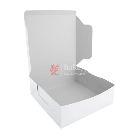 5x7x3 inch Plain White Cake Box | Birthday Cake boxes - Bakeyy.com - India - 5x7x3 inch Plain White Cake Box | Birthday Cake boxes - Pack of 50 / 5x7x3 inch