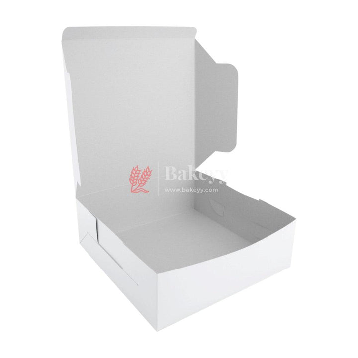 5x7x3 Plain White Cake Box | Birthday Cake boxes | Pack of 50 - Bakeyy.com