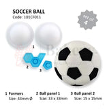 Soccer Ball Cookie Cutter| Perfect for Cookie, Fondant, DIY Crafts Projects| 4 Piece Set - Bakeyy.com - India - Soccer Ball Cookie Cutter| Perfect for Cookie, Fondant, DIY Crafts Projects| 4 Piece Set - Default Title