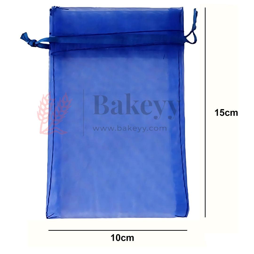 10x15cm | Organza Potli Bags | Royal Blue Colour | Candy Bag | Pack of 99 - Bakeyy.com - India - 10x15cm | Organza Potli Bags | Royal Blue Colour | Candy Bag | Pack of 99 - Default Title