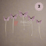 10 pcs shiny butterfly Birthday Cake Topper| decoration Toppers| Bday Decorations Items | - Bakeyy.com - India - 10 pcs shiny butterfly Birthday Cake Topper| decoration Toppers| Bday Decorations Items | - Pink