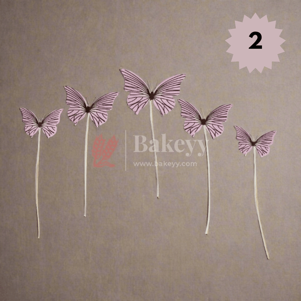 10 pcs shiny butterfly Birthday Cake Topper| decoration Toppers| Bday Decorations Items | - Bakeyy.com