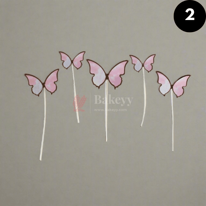 10 pcs butterfly Birthday Cake Topper| decoration Toppers| Bday Decorations Items | - Bakeyy.com