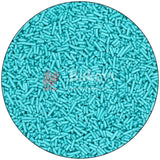 Aqua Blue Color Vermicelli Sprinklers - Bakeyy.com - India - Aqua Blue Color Vermicelli Sprinklers - 100 gm / Aqua Blue