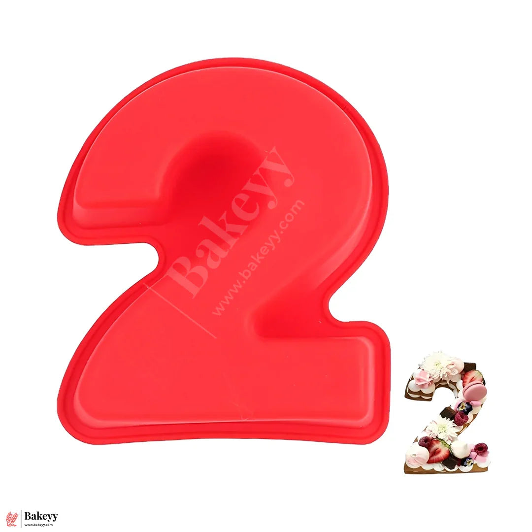 Silicone Number 2 Cake Mold – Non-Stick, Heat Resistant, Multipurpose Baking Mould  (Pack Of 1)