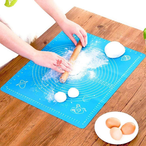 40x50 cm| Non-Stick Silicone Baking | Mat – Reusable Pastry Mat with Measurements for Dough Rolling & Kneading - Bakeyy.com - India - 40x50 cm| Non-Stick Silicone Baking | Mat – Reusable Pastry Mat with Measurements for Dough Rolling & Kneading - Default Title