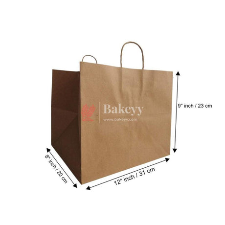 8inch Paper Cake Bag | Sweets, Chocolate, Snacks - Bakeyy.com - India - 8inch Paper Cake Bag | Sweets, Chocolate, Snacks - Pack of 50 / 8" Cake Bag