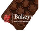 Heart Silicone Chocolate Mould | Chocolate Making and Shaping Mould | - Bakeyy.com - India - Heart Silicone Chocolate Mould | Chocolate Making and Shaping Mould | - Default Title