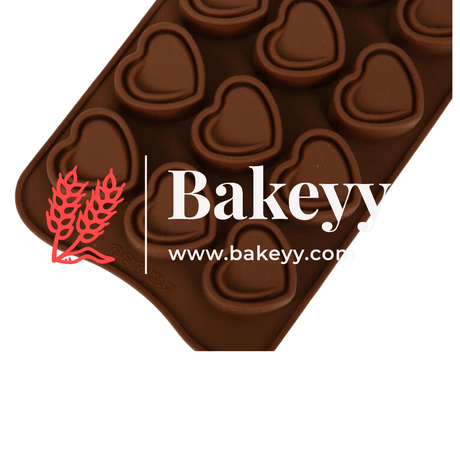 Heart Silicone Chocolate Mould | Chocolate Making and Shaping Mould | - Bakeyy.com - India - Heart Silicone Chocolate Mould | Chocolate Making and Shaping Mould | - Default Title
