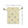 Polka Dot Jute Potli Bags with Golden Drawstring | Reusable Gift Pouches (Multiple Sizes) | Pack of 10 - Bakeyy.com - India - Polka Dot Jute Potli Bags with Golden Drawstring | Reusable Gift Pouches (Multiple Sizes) | Pack of 10 - Gold Polka Dot / 10x14 135.00