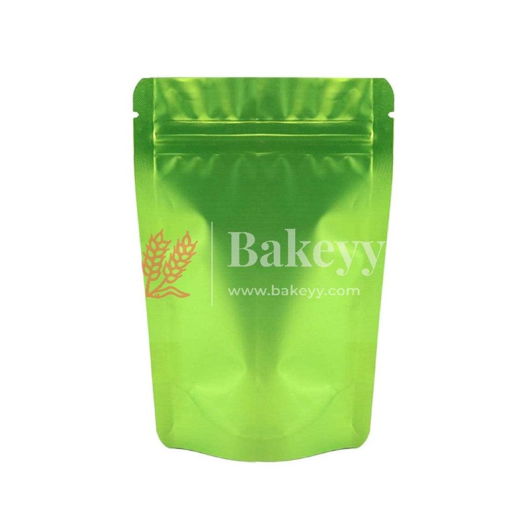 1 kg | Zip Lock Pouch | Green Color Without Window | 17x26.5 CM | Standing Pouch | 110 GSM | - Bakeyy.com - India - 1 kg | Zip Lock Pouch | Green Color Without Window | 17x26.5 CM | Standing Pouch | 110 GSM | - Pack Of 50 / 17x26.5 cm / 1 Kg