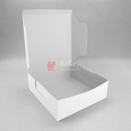 10x10x4 inch Plain White Cake Box | Birthday Cake boxes | Pack Of 50 | - Bakeyy.com - India - 10x10x4 inch Plain White Cake Box | Birthday Cake boxes | Pack Of 50 | - Default Title