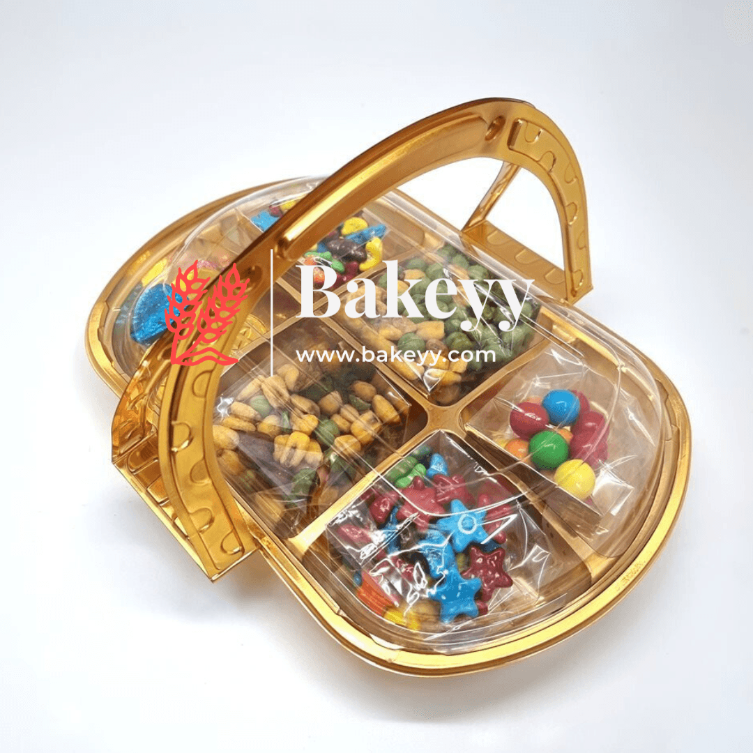 6 Cavity Dry Fruit Box | Pack Of 10 | Gift Box | Multi Compartment Box | (Pack of 10) - Bakeyy.com - India - 6 Cavity Dry Fruit Box | Pack Of 10 | Gift Box | Multi Compartment Box | (Pack of 10) - Default Title