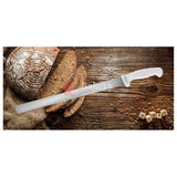 12 Inch Bread Knife Fiber Handle | Stainless Steel Blade with Strong Grip | White Handle - Bakeyy.com - India - 12 Inch Bread Knife Fiber Handle | Stainless Steel Blade with Strong Grip | White Handle - 12 Inch