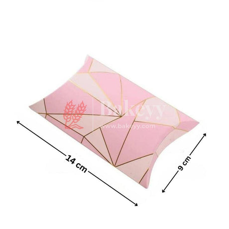 Pillow Design Gift Box | Pack Of 10 | Candy Box | Return Gift Box - Bakeyy.com - India - Pillow Design Gift Box | Pack Of 10 | Candy Box | Return Gift Box - Pink