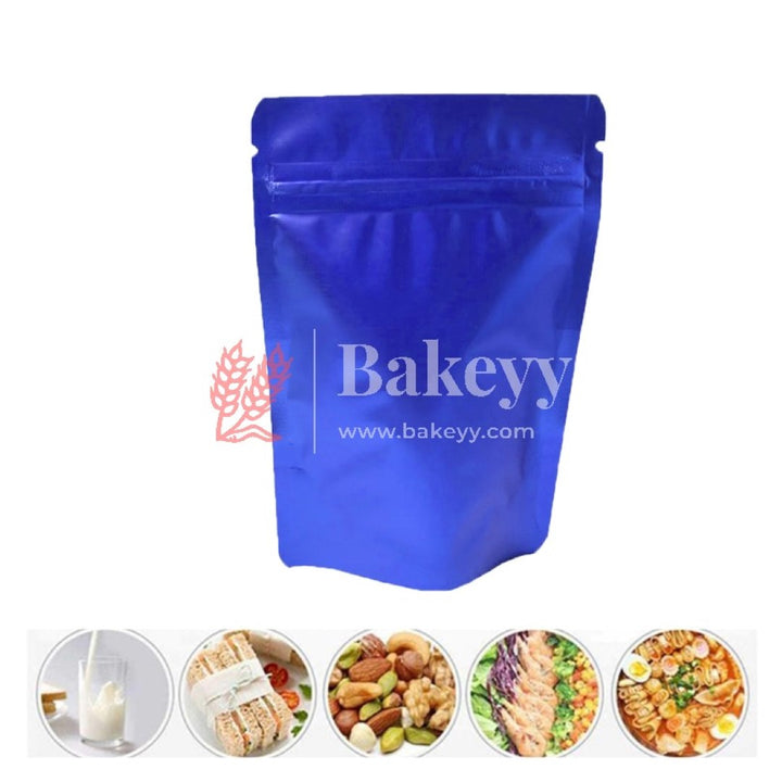 1 kg | Zip Lock Pouch | Royal Blue Color Without Window | 17x26.5 CM | Standing Pouch - Bakeyy.com