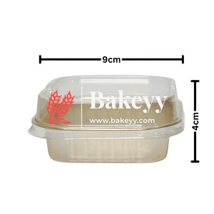 1 Brownie Box | Mini Muffins Pastry Packaging Box | Individual Pastry Container | Pack Of 50 - Bakeyy.com - India - 1 Brownie Box | Mini Muffins Pastry Packaging Box | Individual Pastry Container | Pack Of 50 - Pink