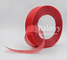 Transprant Satin ribbon for decoration | Gift wrapping | School project works | Opening ribbon | Multi-purpose use - Bakeyy.com - India - Transprant Satin ribbon for decoration | Gift wrapping | School project works | Opening ribbon | Multi-purpose use - Red