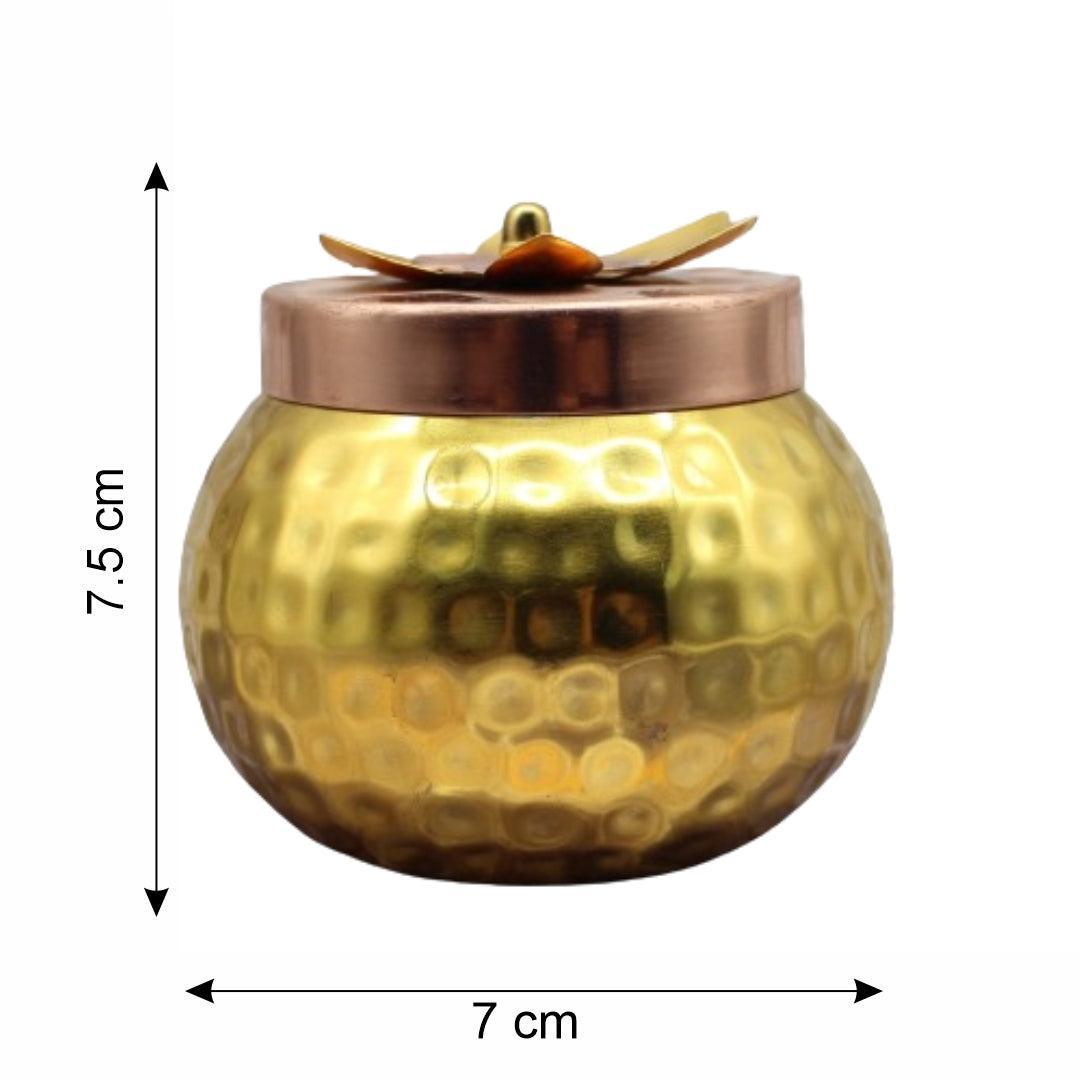 Dry Fruit Jar for Gifting | Designed Jar | Copper tin & Copper lid - Bakeyy.com - India - Dry Fruit Jar for Gifting | Designed Jar | Copper tin & Copper lid - Default Title