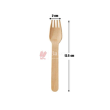 Disposable Wooden Fork | Fork 140mm Bio-Degradable | Pack of 100