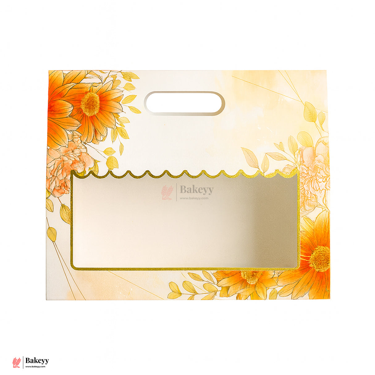 26.5x20.5x9.5cm | Floral Window Gift Box – Elegant Packaging for Every Occasion | Pack of 10