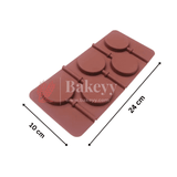 Silicone Round Design Lollypop Mould | Chocolate Mould - Bakeyy.com - India - Silicone Round Design Lollypop Mould | Chocolate Mould - Default Title