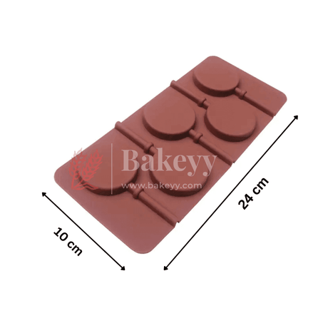 Silicone Round Design Lollypop Mould | Chocolate Mould - Bakeyy.com - India - Silicone Round Design Lollypop Mould | Chocolate Mould - Default Title