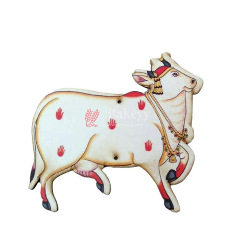 Kamadhenu MDF Wooden Cutout | Wall Hanging | Sacred Cow with Deities | Home Decor| Pack of 2 - Bakeyy.com - India - Kamadhenu MDF Wooden Cutout | Wall Hanging | Sacred Cow with Deities | Home Decor| Pack of 2 - 3" Inch