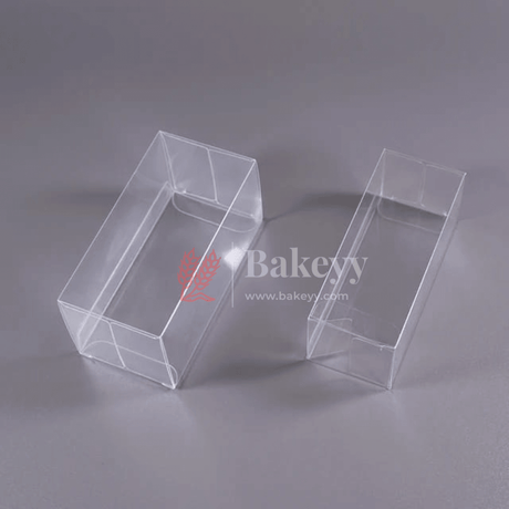 8x8x12 cm || PVC Transparent Foldable Plastic Gift Boxes || Pack of 10 || Perfect for Gifts, Party Favors, and Event Displays|| - Bakeyy.com - India - {{ variant.name }}