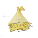 Decorative Gift Basket | Net Basket| Mixed Designs with Golden Net| 1 Piece