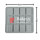 12 Cavity Mini Bar Silicone Chocolate Mould |3 in 1 Design - Bakeyy.com - India - 12 Cavity Mini Bar Silicone Chocolate Mould |3 in 1 Design - Default Title