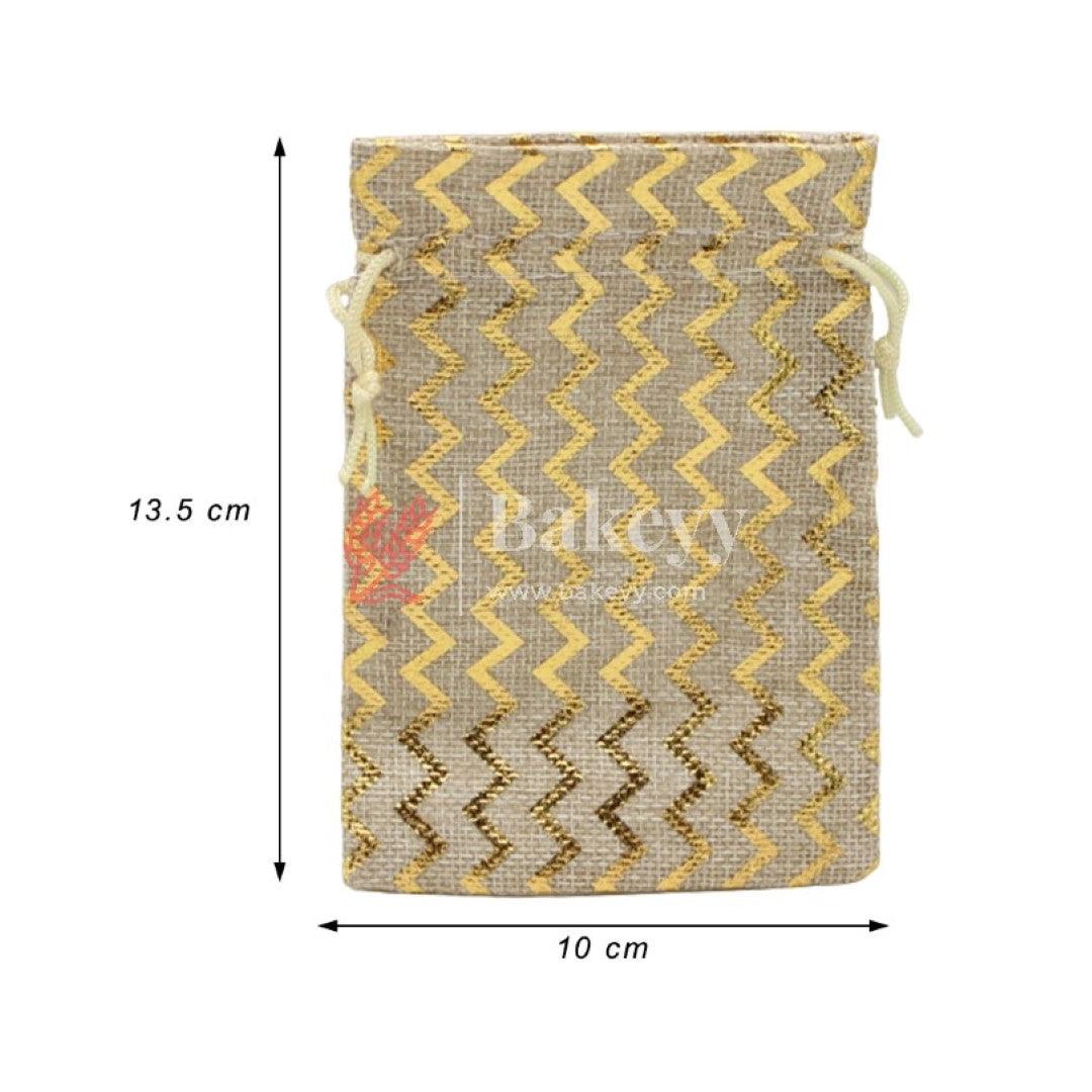 10x14 CM | Original Printed | Printed Potli Jute Bag | Gift Return Gifts Bags | Drawstring Bags | Pack Of 10 - Bakeyy.com - India - 10x14 CM | Original Printed | Printed Potli Jute Bag | Gift Return Gifts Bags | Drawstring Bags | Pack Of 10 - Default Title