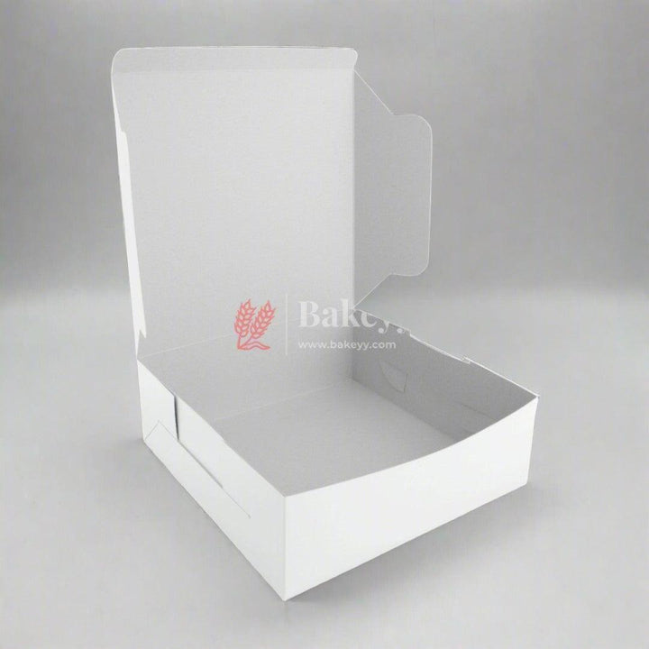 Plain White Cake Box | Birthday Cake boxes | Pack of 50 - Bakeyy.com