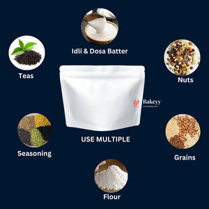 1kg | Idly & Dosa Batter Zip Lock Pouch|21x27cm|Pack of 50|Standing Pouch| Leakproof & Food-Grade Packaging - Bakeyy.com - India - 1kg | Idly & Dosa Batter Zip Lock Pouch|21x27cm|Pack of 50|Standing Pouch| Leakproof & Food-Grade Packaging - Default Title