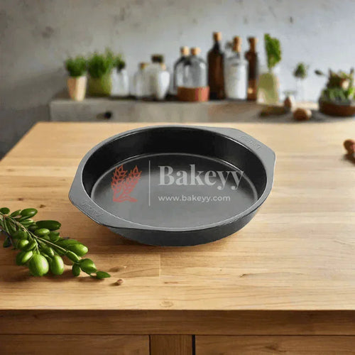 Non-Stick Round Cake Pan || Premium Baking Tin with Easy Grip Handles || - Bakeyy.com - India - Non-Stick Round Cake Pan || Premium Baking Tin with Easy Grip Handles || - Default Title